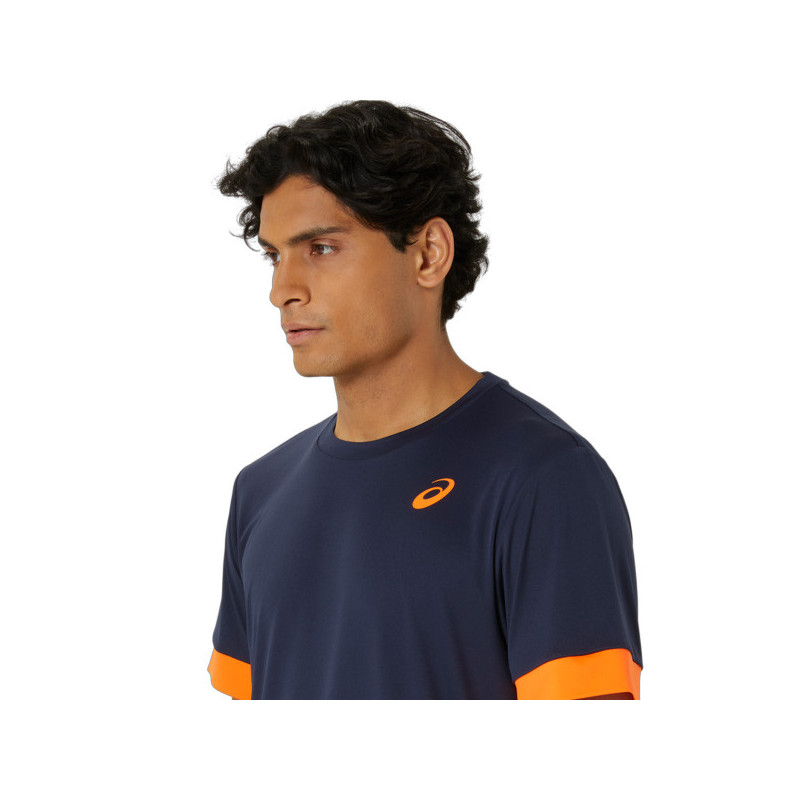 Tee-shirt Asics Court Top bleu marine