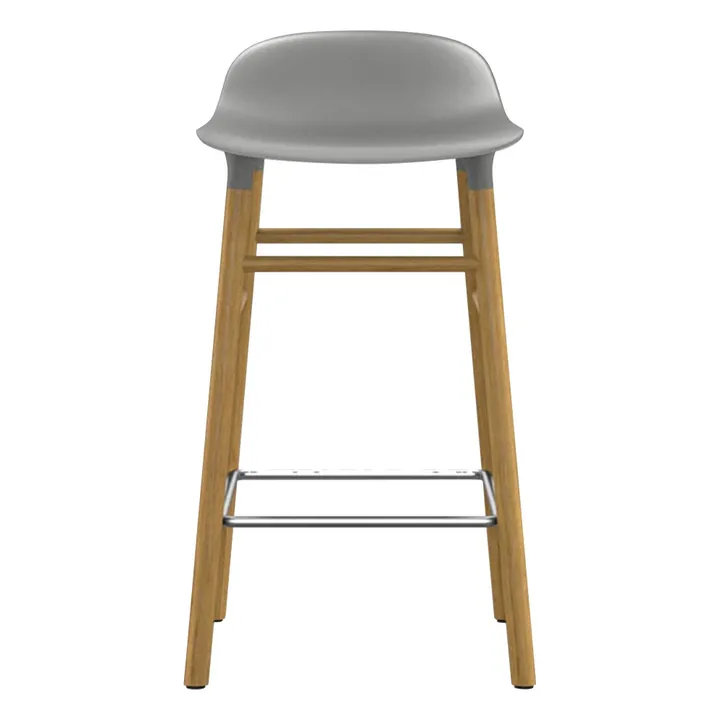 Normann Copenhagen Tabouret Form en chêne | Gris