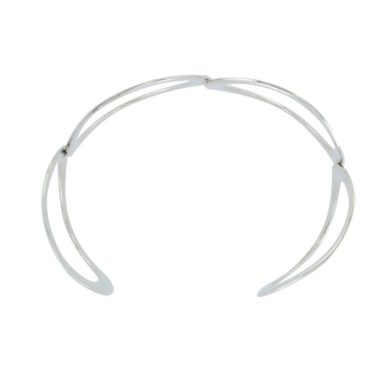 Bracelet Argent Manchette Quatre Anneaux