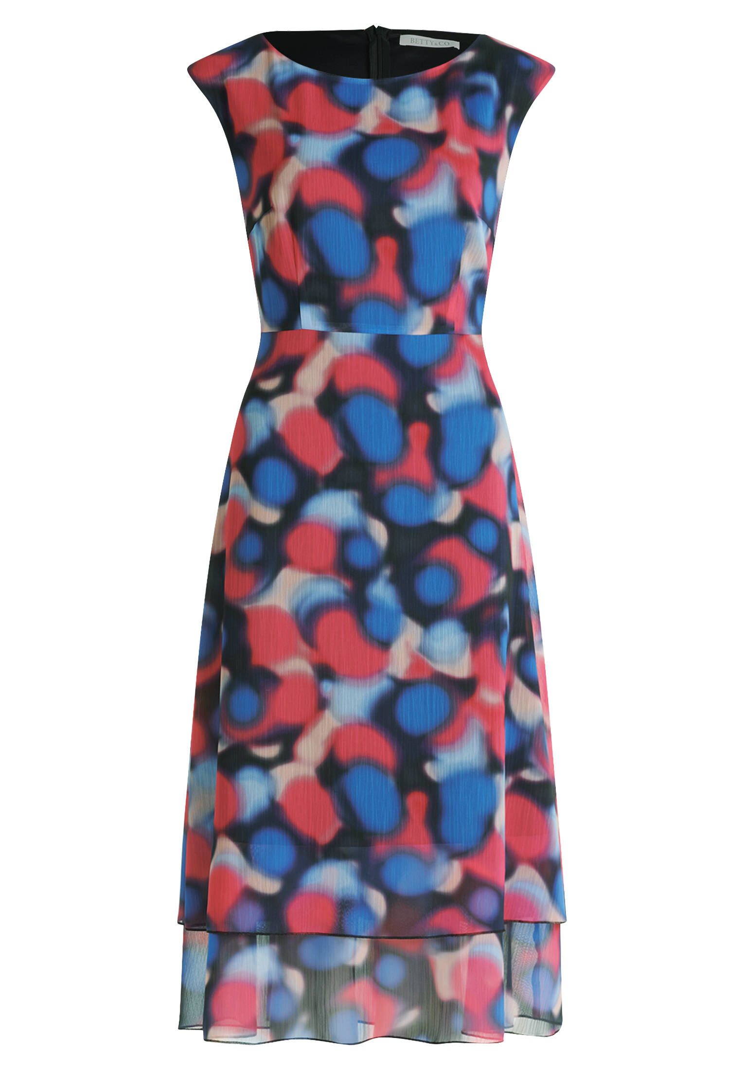Betty & Co| Damen Midikleid mit Stufen