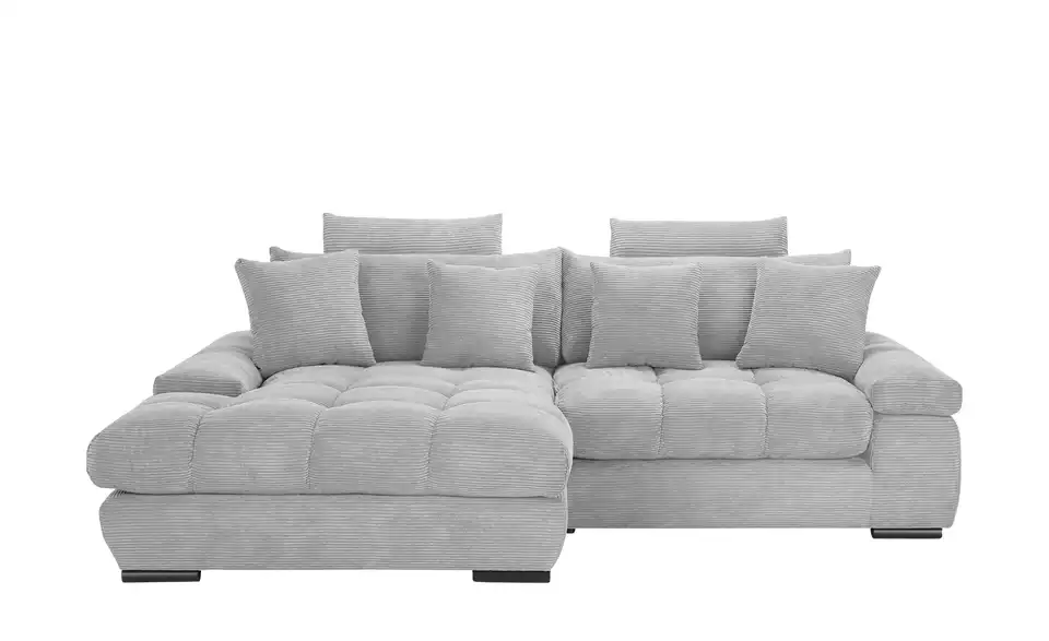 Ecksofa Hella links Hellgrau