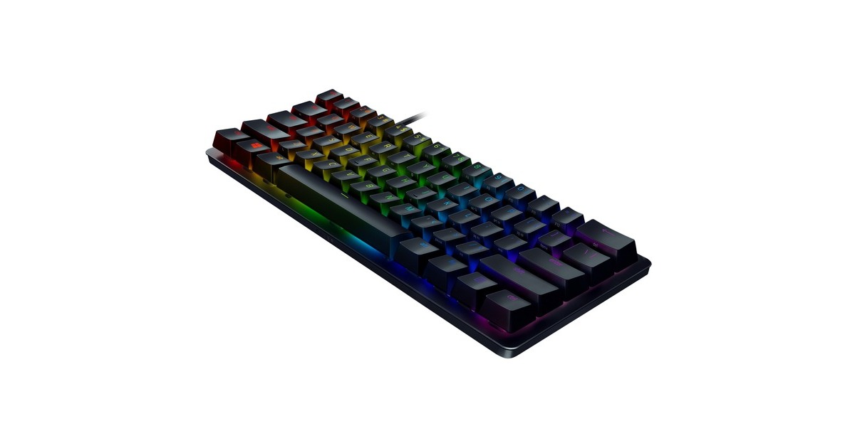 RazerHuntsman Mini, gaming toetsenbord  (Zwart, US lay-out, Razer Linear Optical (Red), RGB leds, TKL)