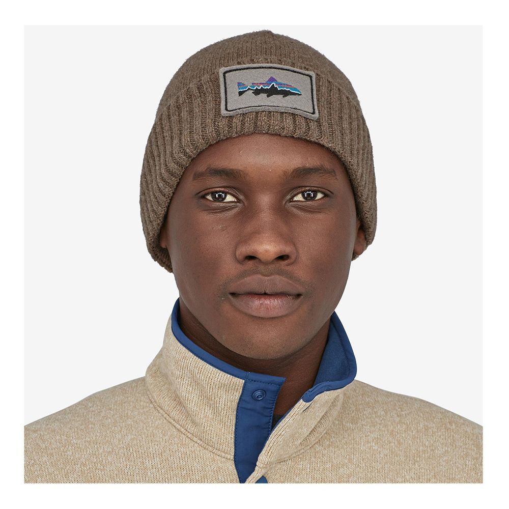 Patagonia BRODEO - Bonnet fitz roy trout patch: ash tan