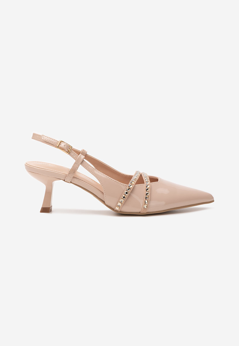 Chaussures slingback nude Crinna