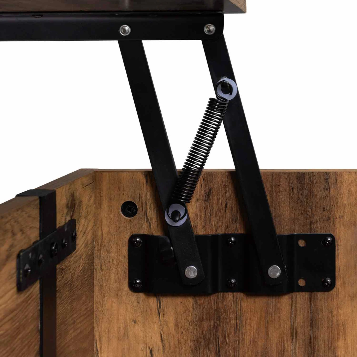 Table basse plateau relevable rectangulaire AUSTRIA bois pied épingle