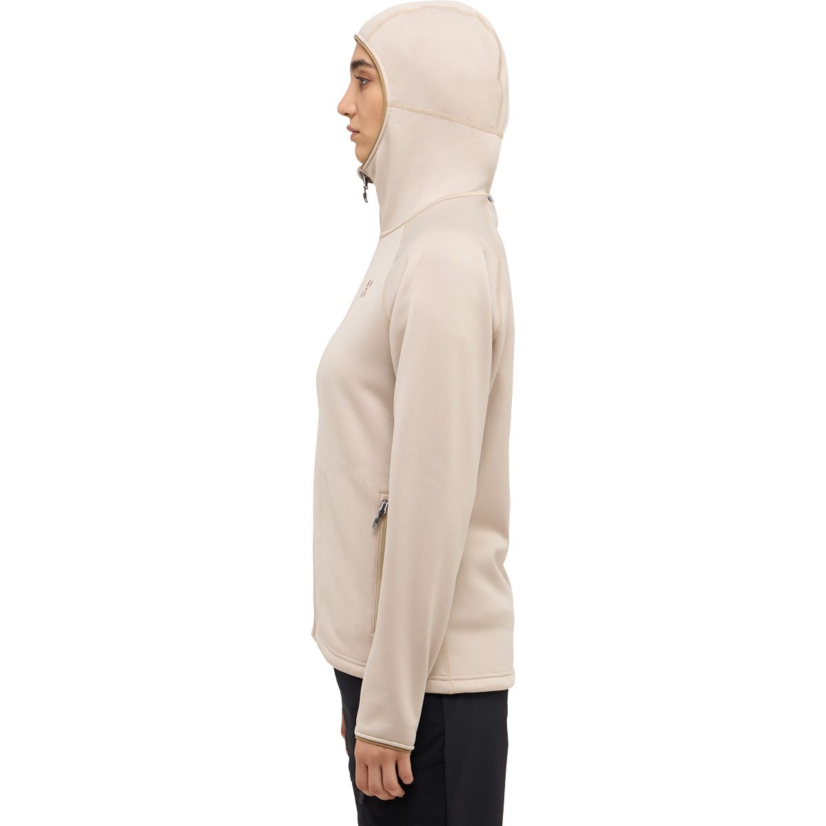 Haglöfs Magma Mid Hood Fleecejacke Damen chalk beige
