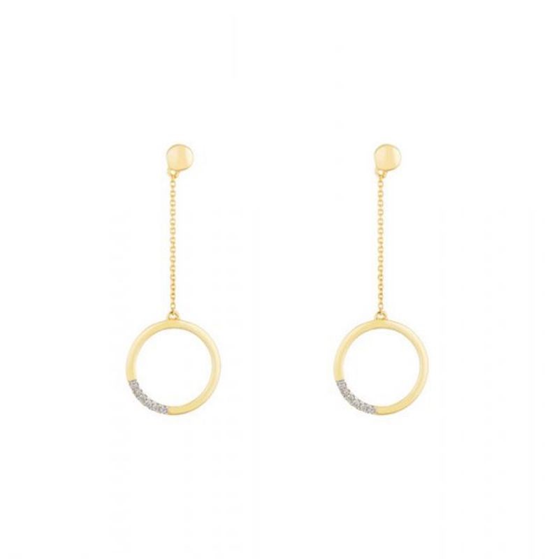 Boucles d'oreilles Alexa Or Jaune et Diamant