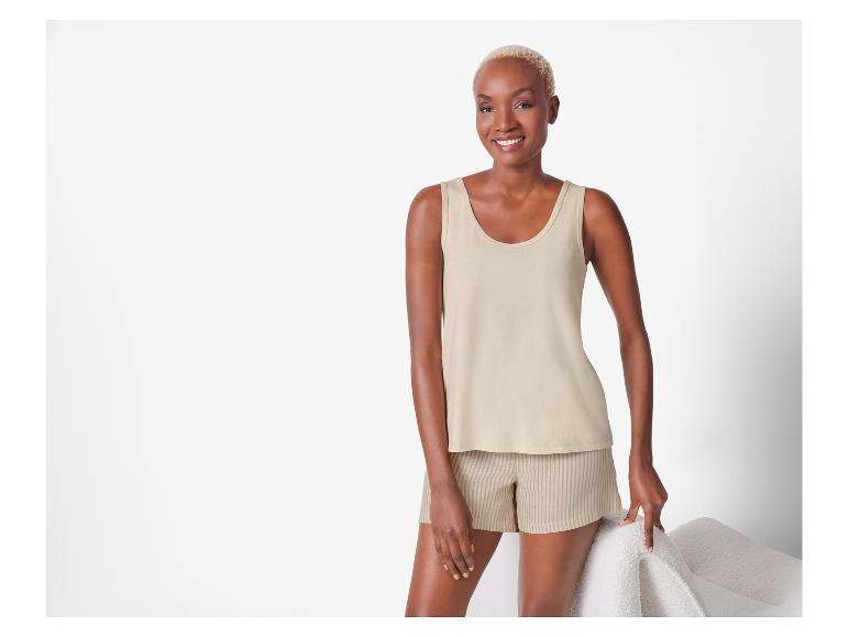 Korte linnen dames pyjama