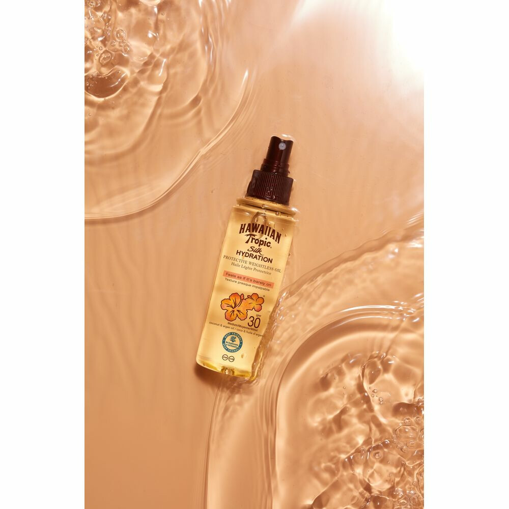 Hawaiian Tropic Silk Hydration Protect Weightless Oil SPF 30148 ml