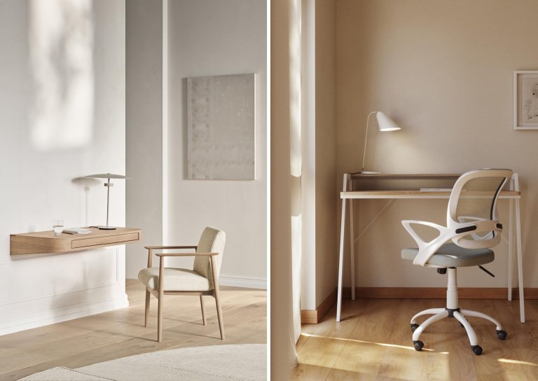 Bolia Vala bureau 90x40 eiken naturel