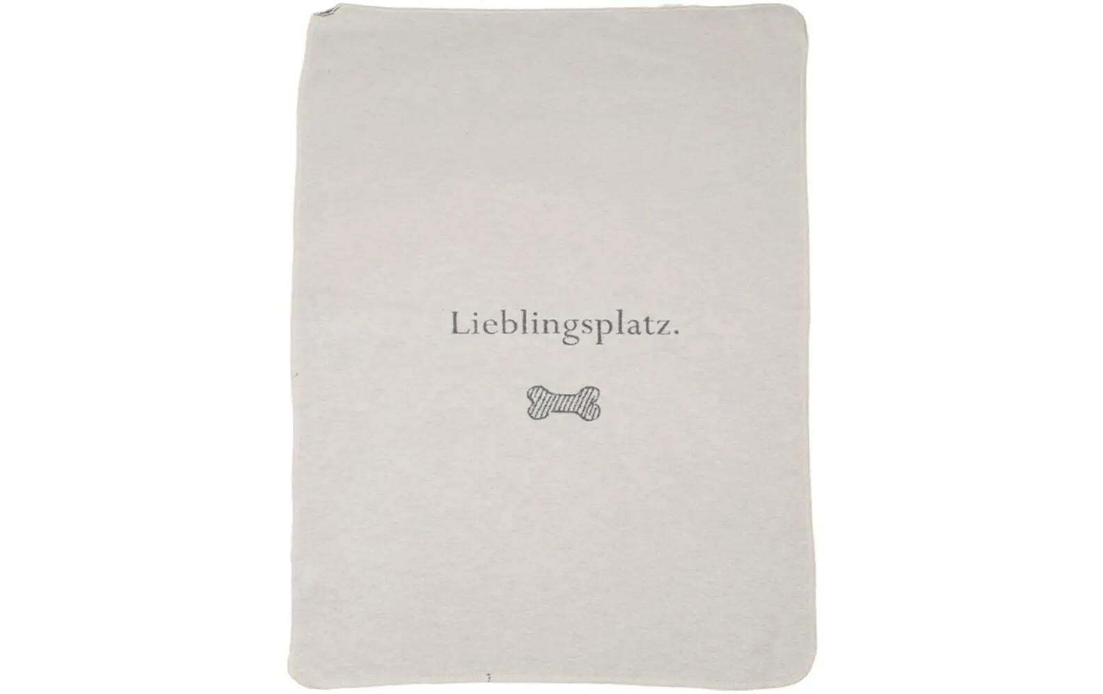 Hunde-Decke Lieblingsplatz, 70 x 90 cm, RohweissHaustierdecke