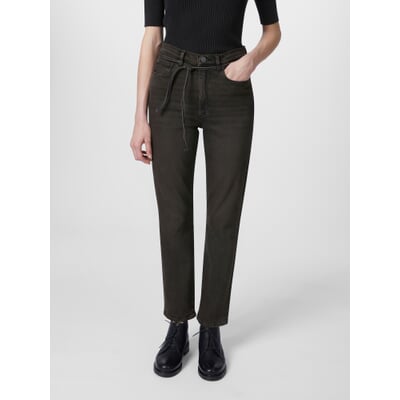 Damen-Stretchjeans, Schwarzbraun