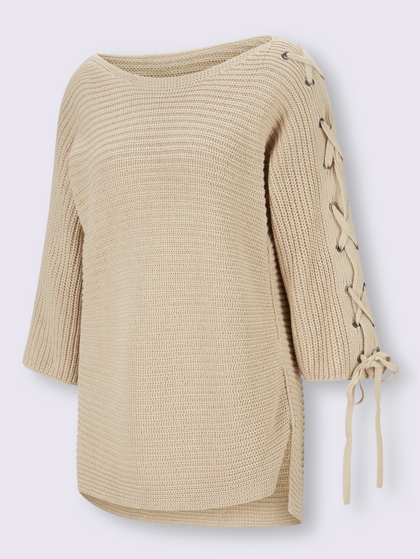 Pull laçage mode aux manches