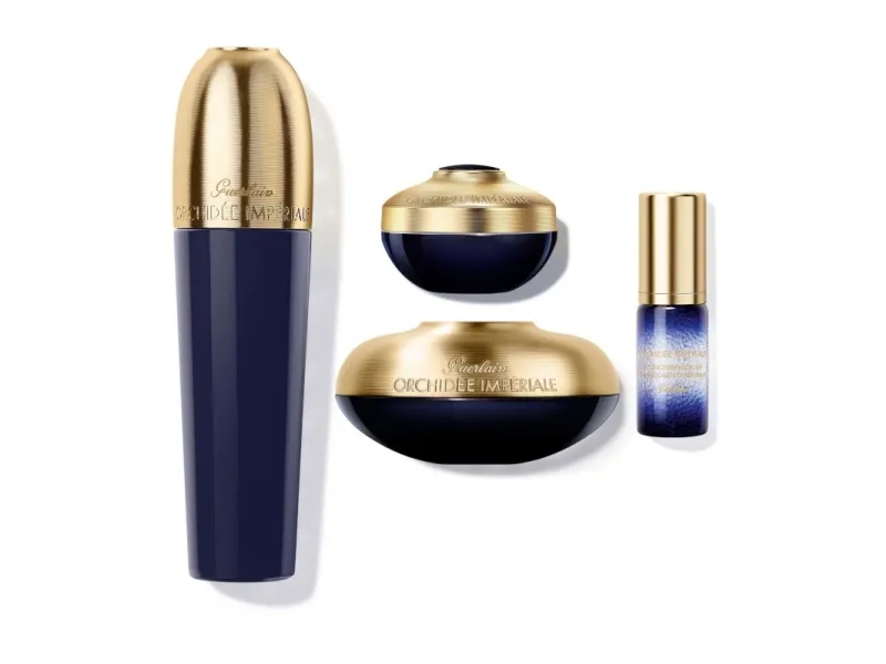GUERLAIN SET (ORCHIDEE IMPERIALE LOTION 30ML   CONCENTRATE 5ML   CREAM 15ML   CONCENTRATE EYE CREAM 7ML)