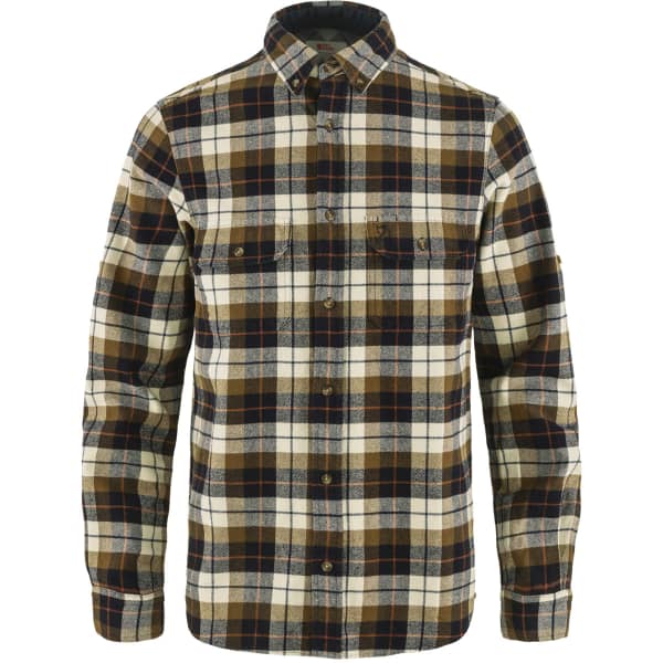 Chemise FJALLRAVEN SINGI HEAVY FLANNEL SHIRT M CHALK WHITE-DARK NAVY