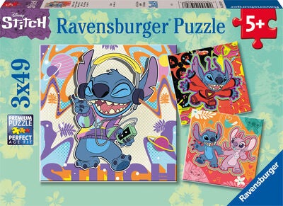 Ravensburger Disney Stitch Puslespill 3x49 Brikker