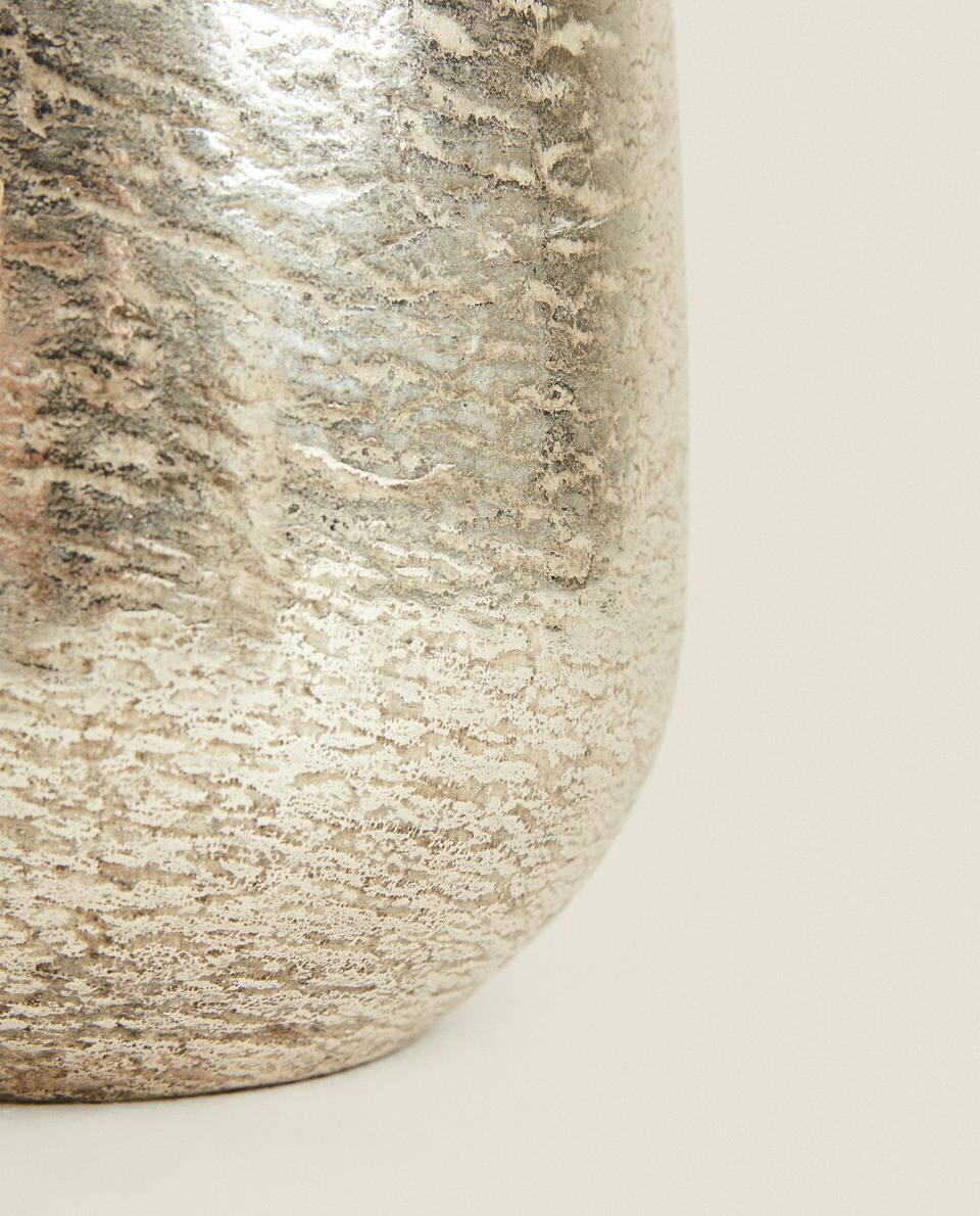 VASO DE VIDRO DOURADO