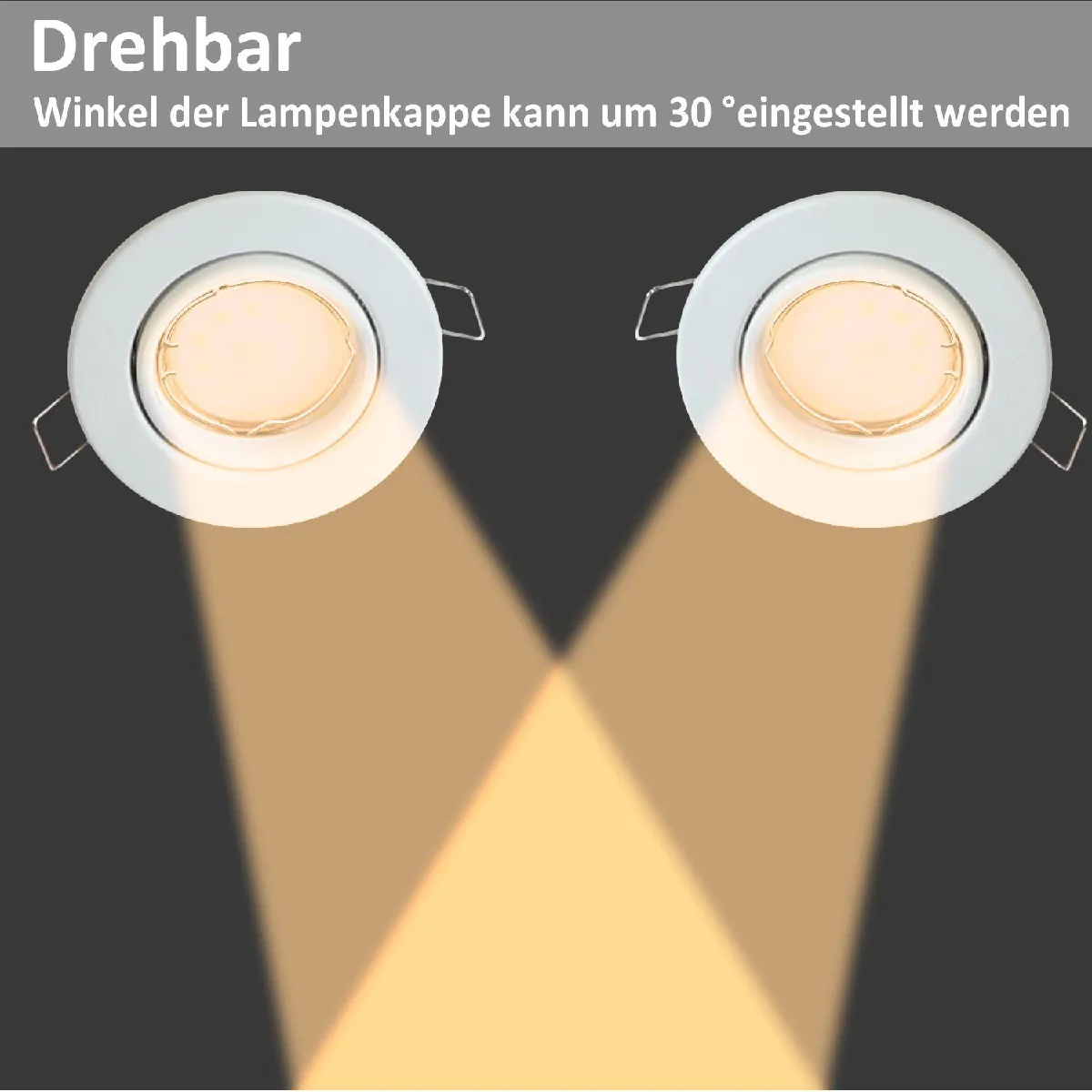 AUTRES TEMPS ZMH Spot à Encastrer LED GU10