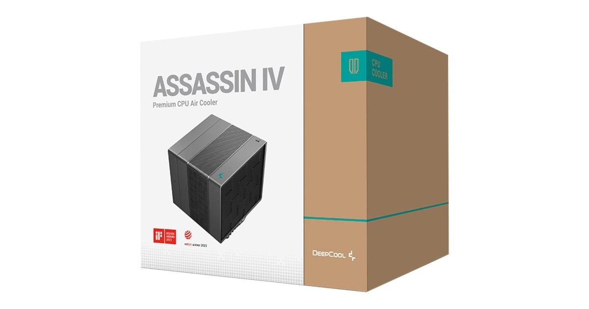 DeepCoolASSASSIN IV CPU-koeler  (Zwart, 4-pins PWM fan-connector)