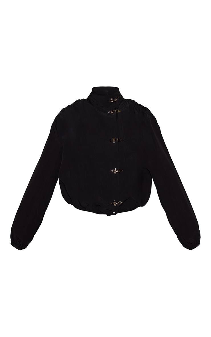 Noir Veste À Fermoirs De Pompier