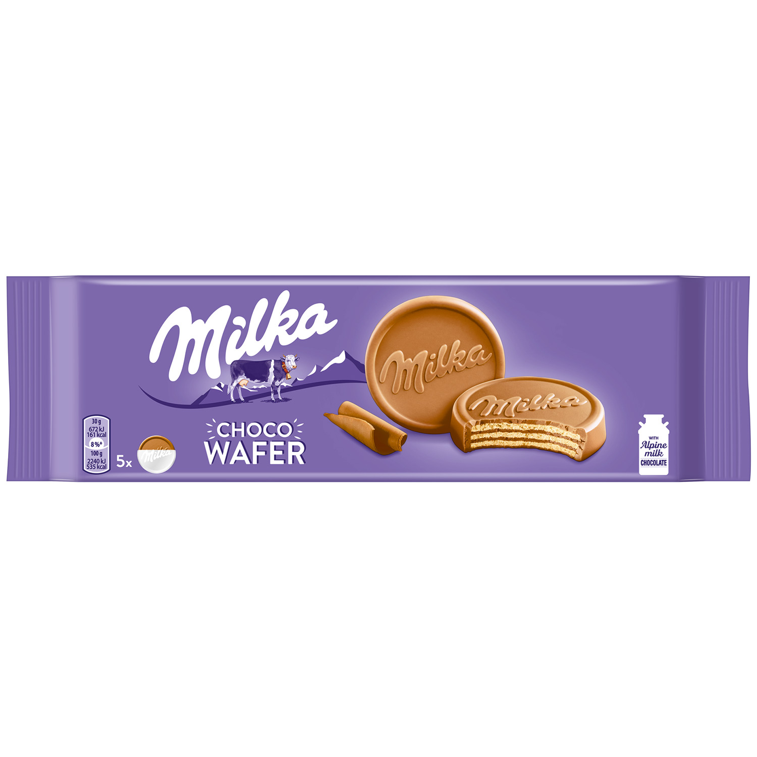 Milka Choco Wafer 5x30g - 150g MHD:30.7.25