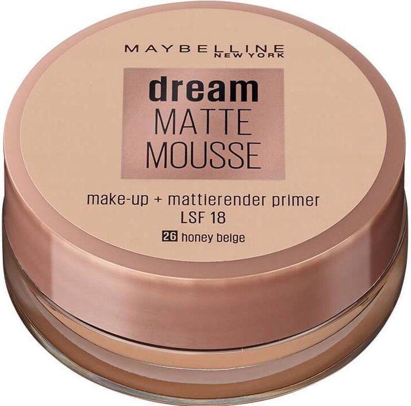Maybelline Dream Matte Mousse 18 ml Pot Crème 26 Honey Beige