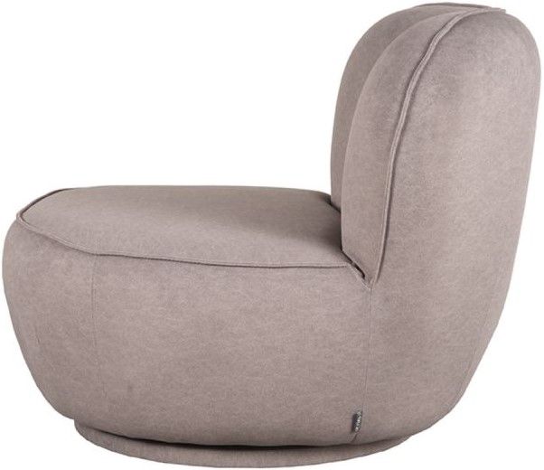 Draaifauteuil Taupe FU-88.013 Bunny B90 x D90 x H75 cm