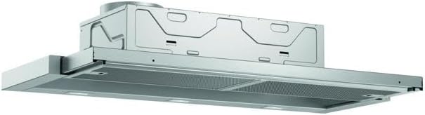 Bosch DFL094A51 Serie 4 Flachschirmhaube, 90 cm breit, Um- & Abluft, Made in Germany, EcoSilence Drive leiser und effizienter Motor, LED-Beleuchtung gleichmäßige Ausleuchtung, Kurzhubtasten