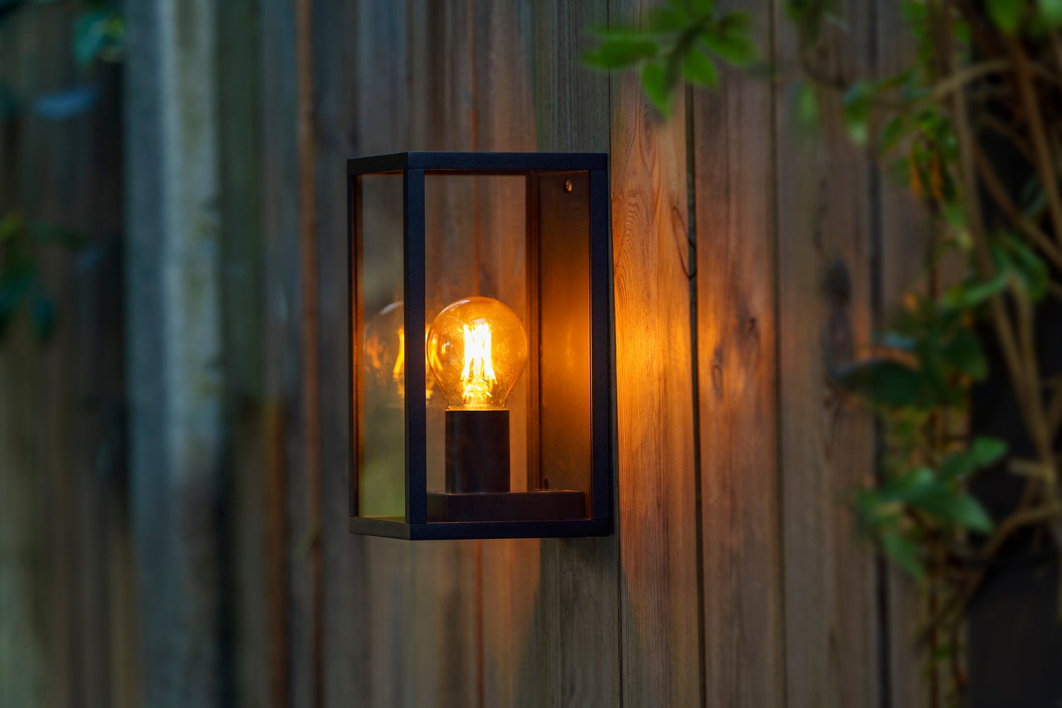 Garden Lights wandlamp Sitta zwart 12 x 12 x 22 cm