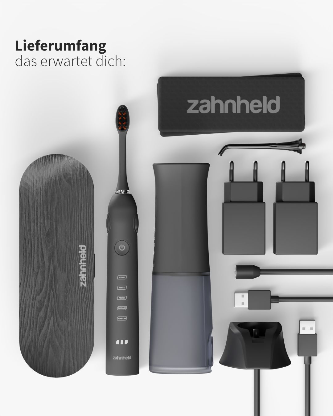 Zahnheld Schallzahnbürste + Munddusche