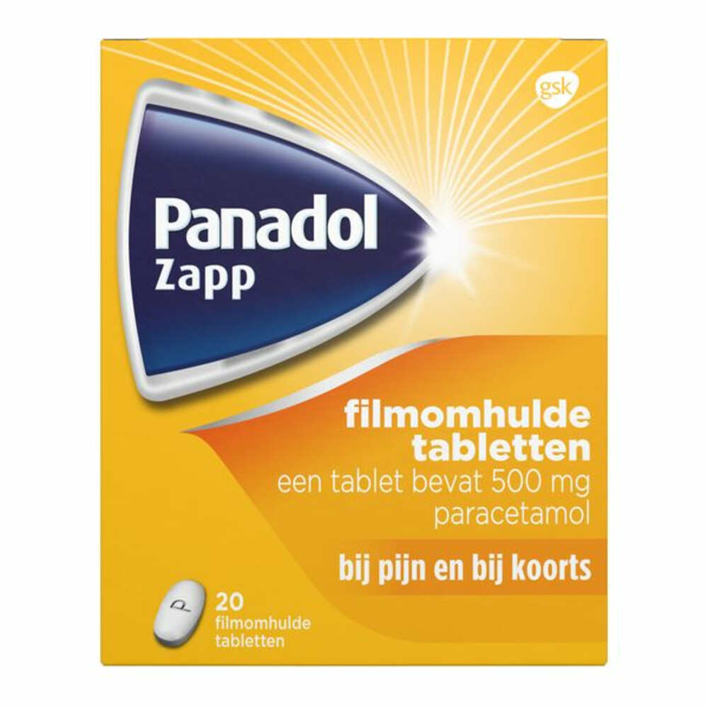 Panadol Zapp 500 mg20 tabletten