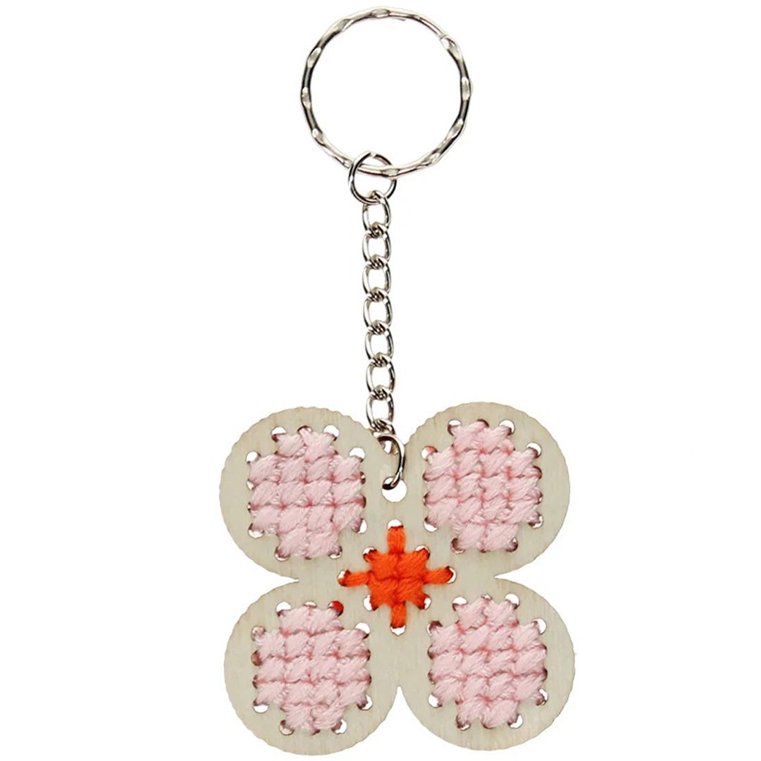 rex london knutselset sleutelhanger borduren - daisy