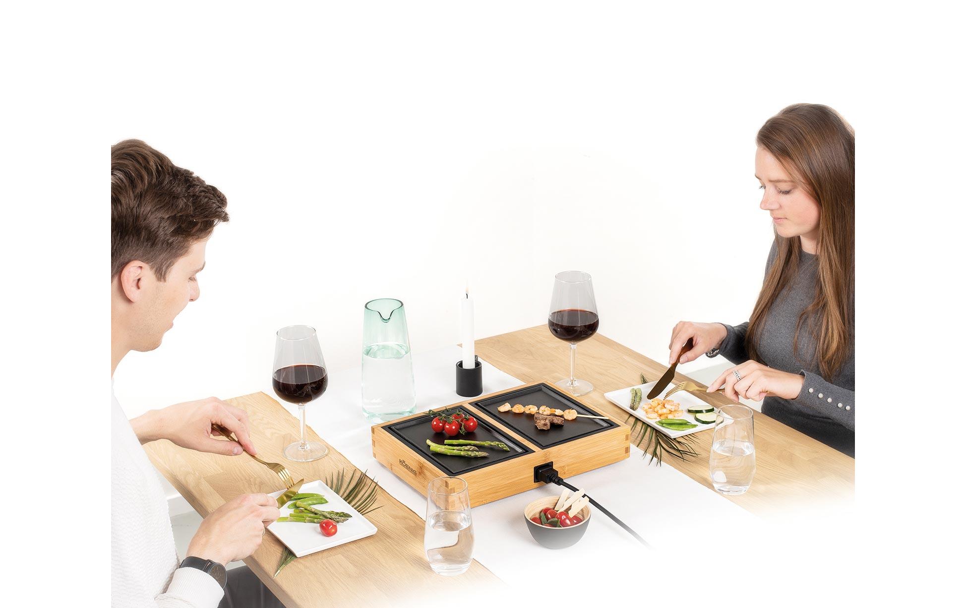Tischgrill Dinner for 2 420 WFlexibler Tischgrill für 2 Personen