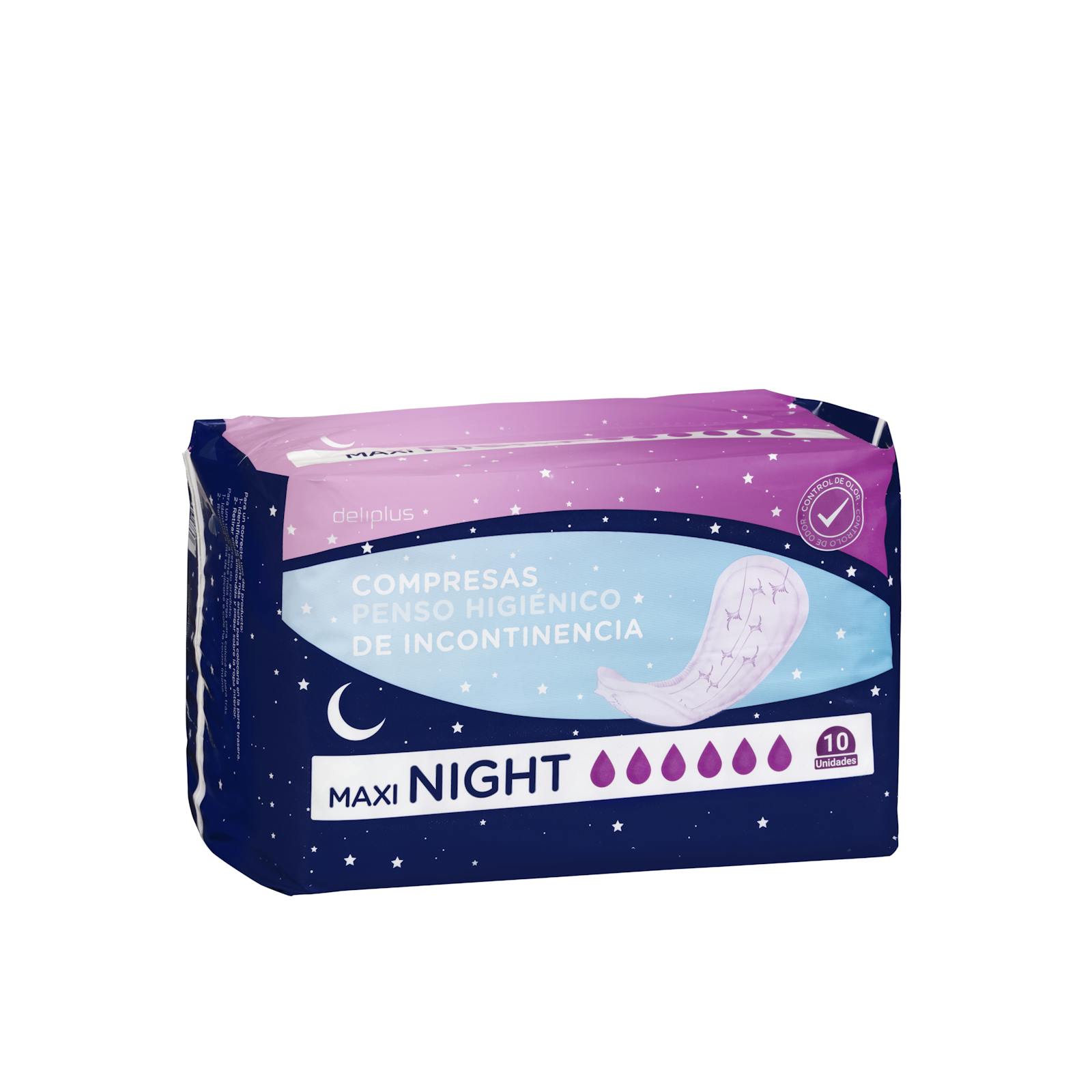 Serviette d'incontinence Deliplus Maxi Night sans ailettes