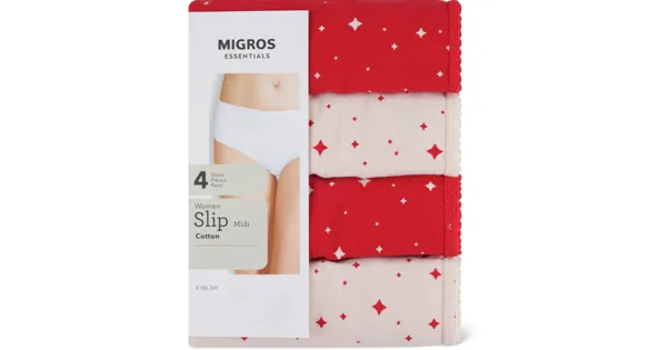 Essentials Damen-Slips Midi