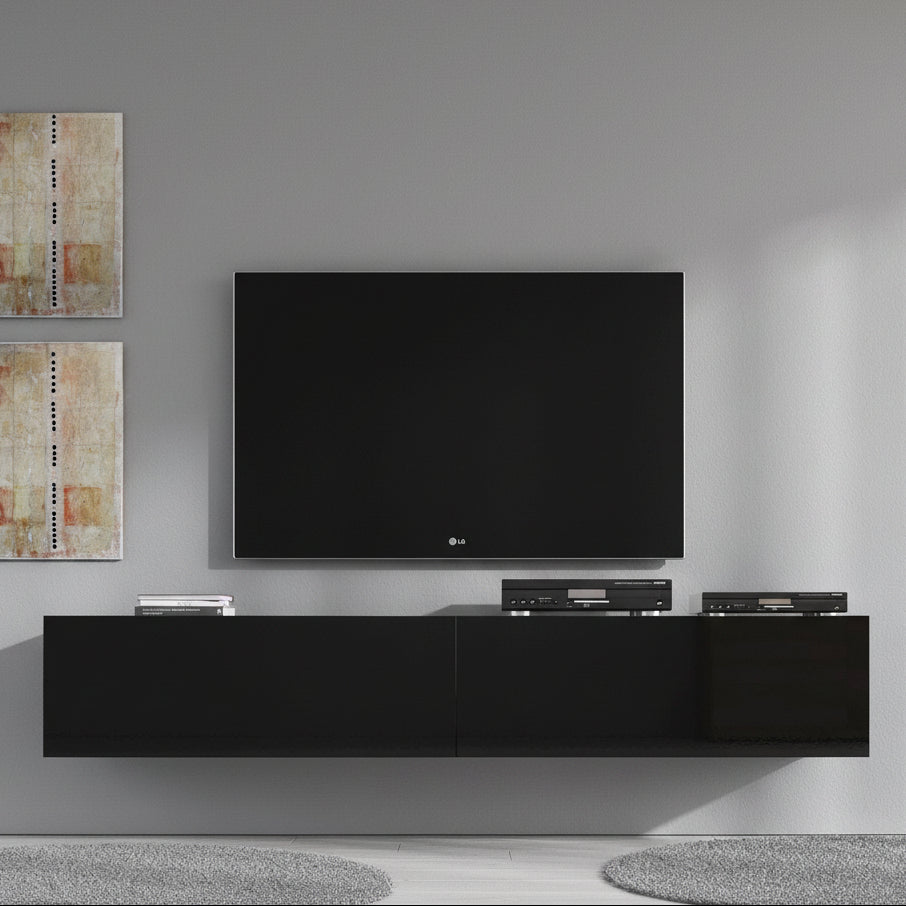 Flame XL - TV-Meubel - Zwart - 180 cm