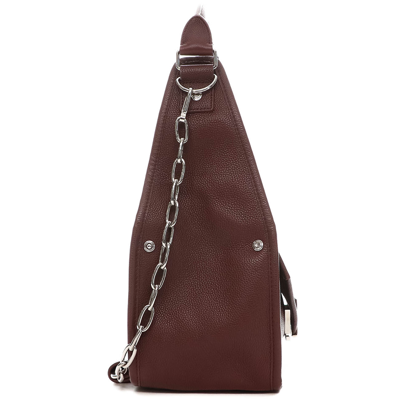 Balenciaga Sac porté épaule Tool Shoulder en Cuir bordeaux - Neuf avec étiquette - L.28 cm