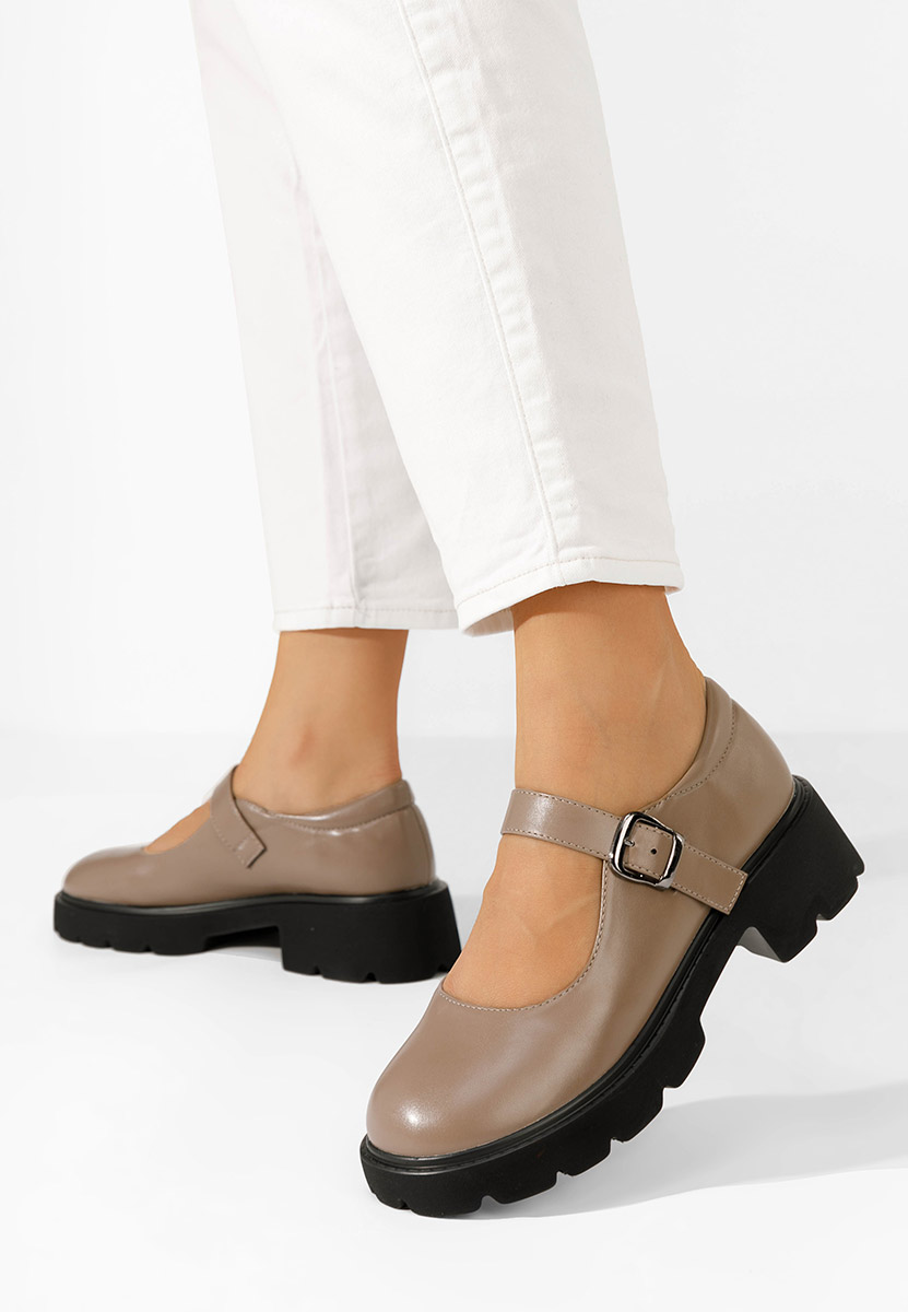 Chaussures casual femme kaki Anghela V2