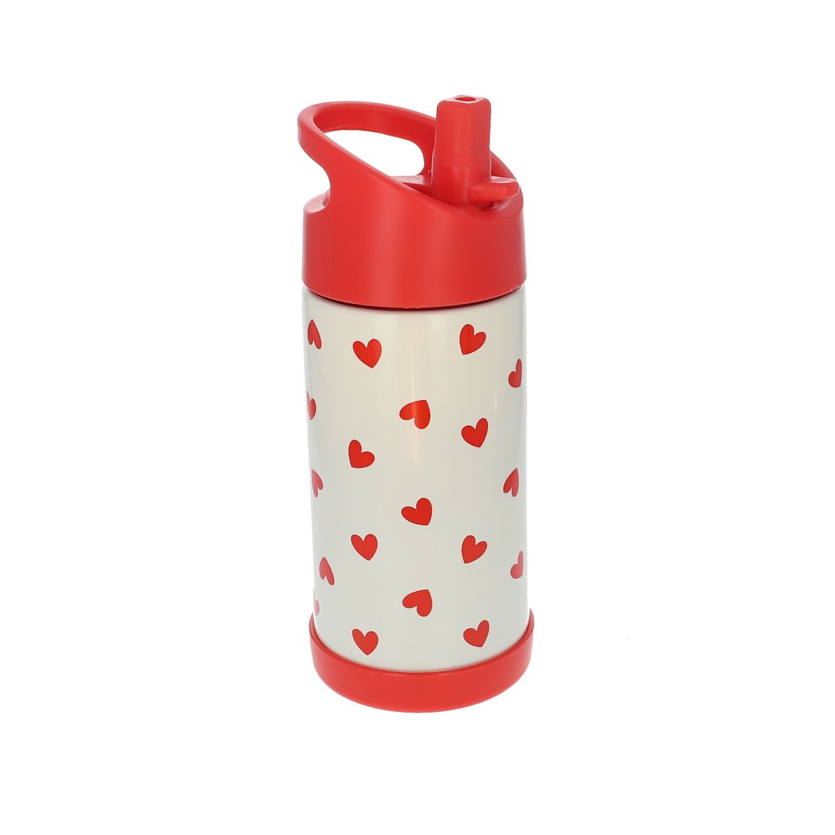 Gourde isotherme cœurs rouges - 300 ml Pause goûter