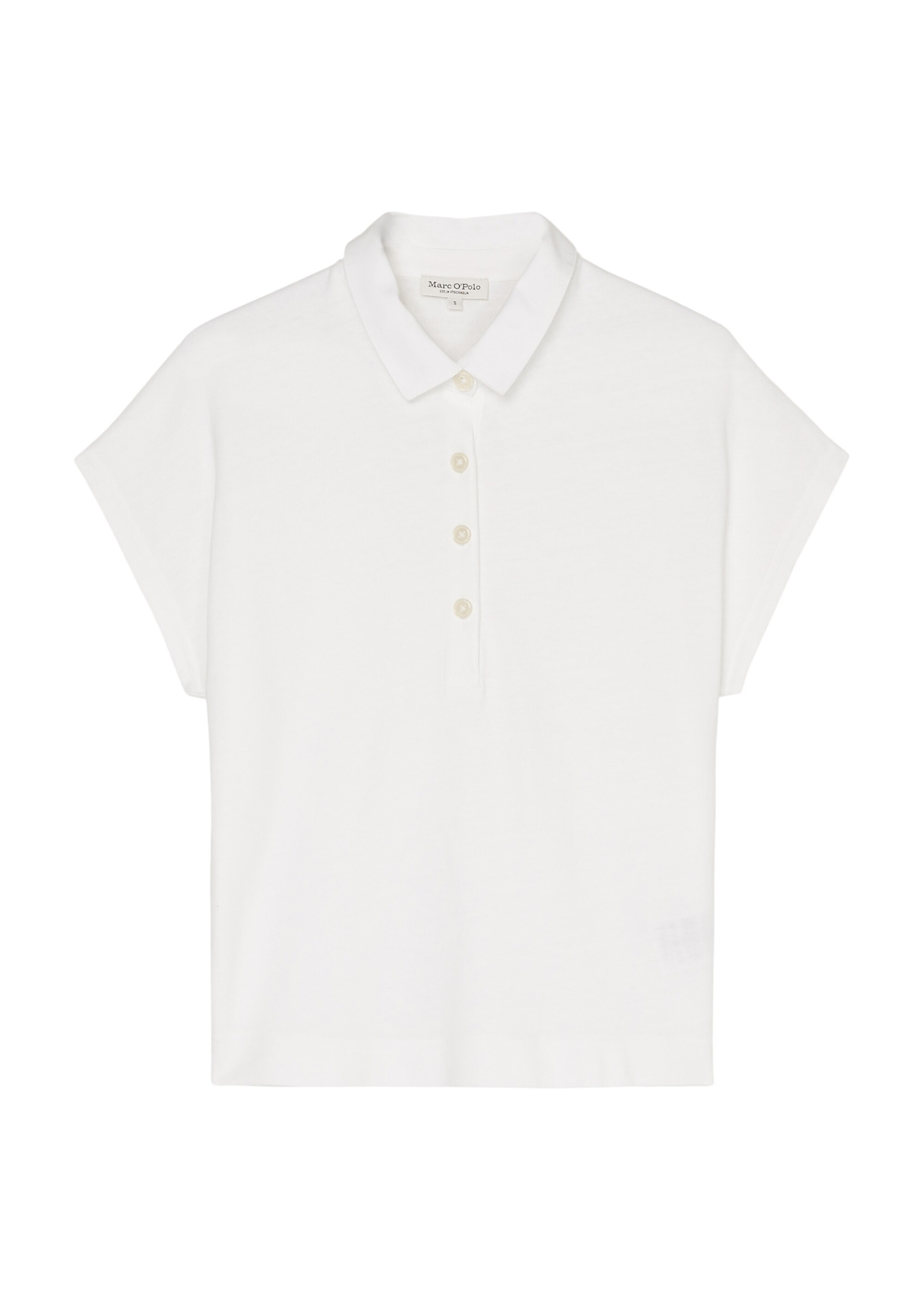 Oversize-Poloshirtaus leichtem Jersey