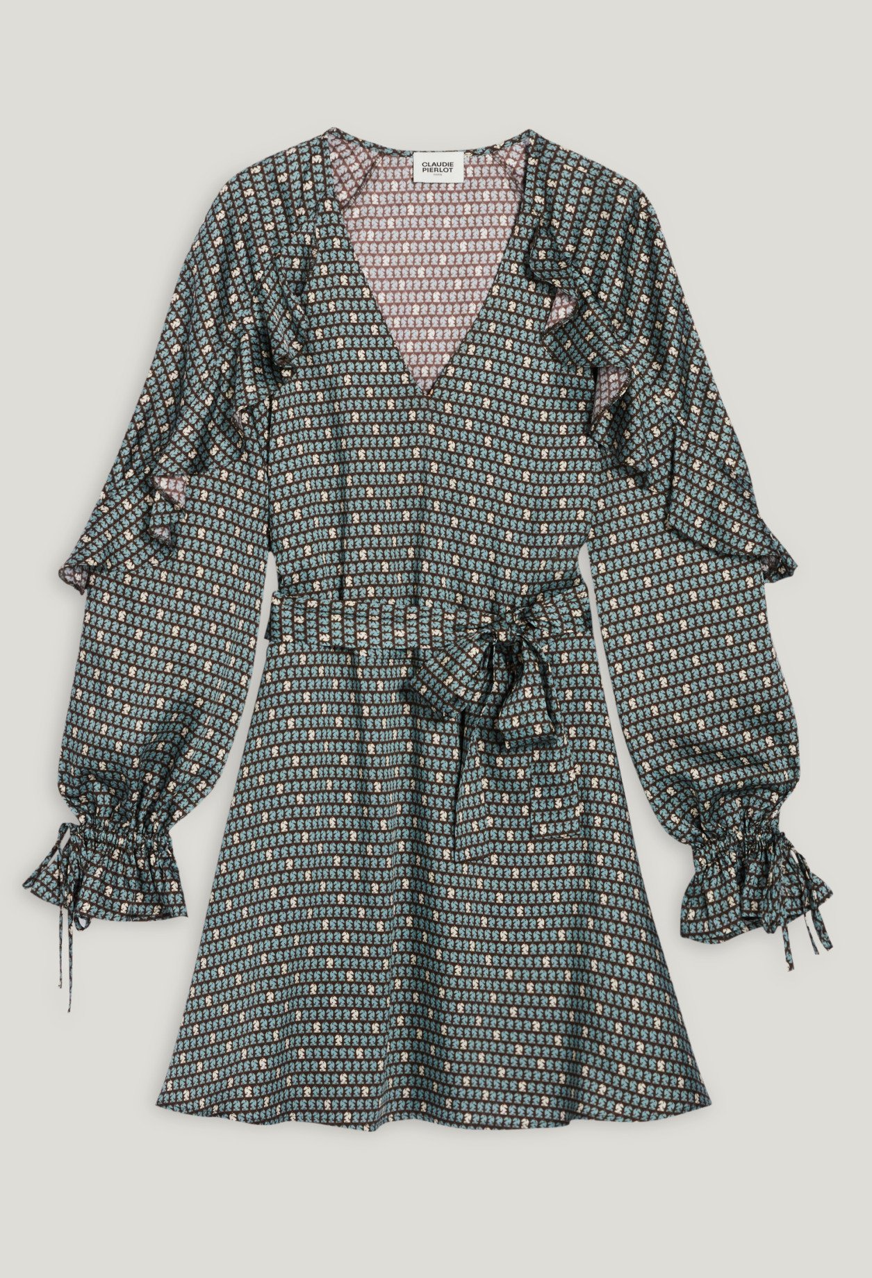 Robe fluide evasee imprimee