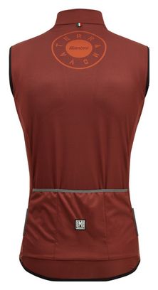 Gilet Santini Gravel Wind Marron