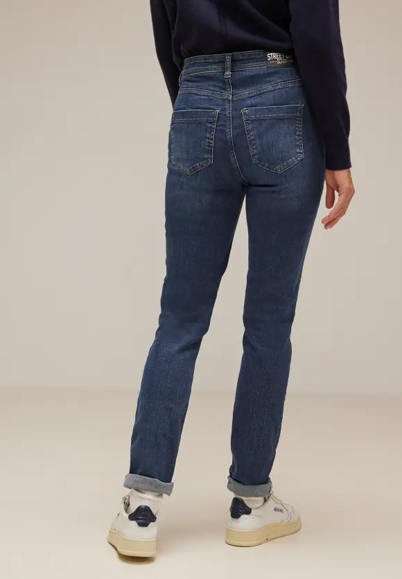 Casual Fit Jeans - used indigo wash