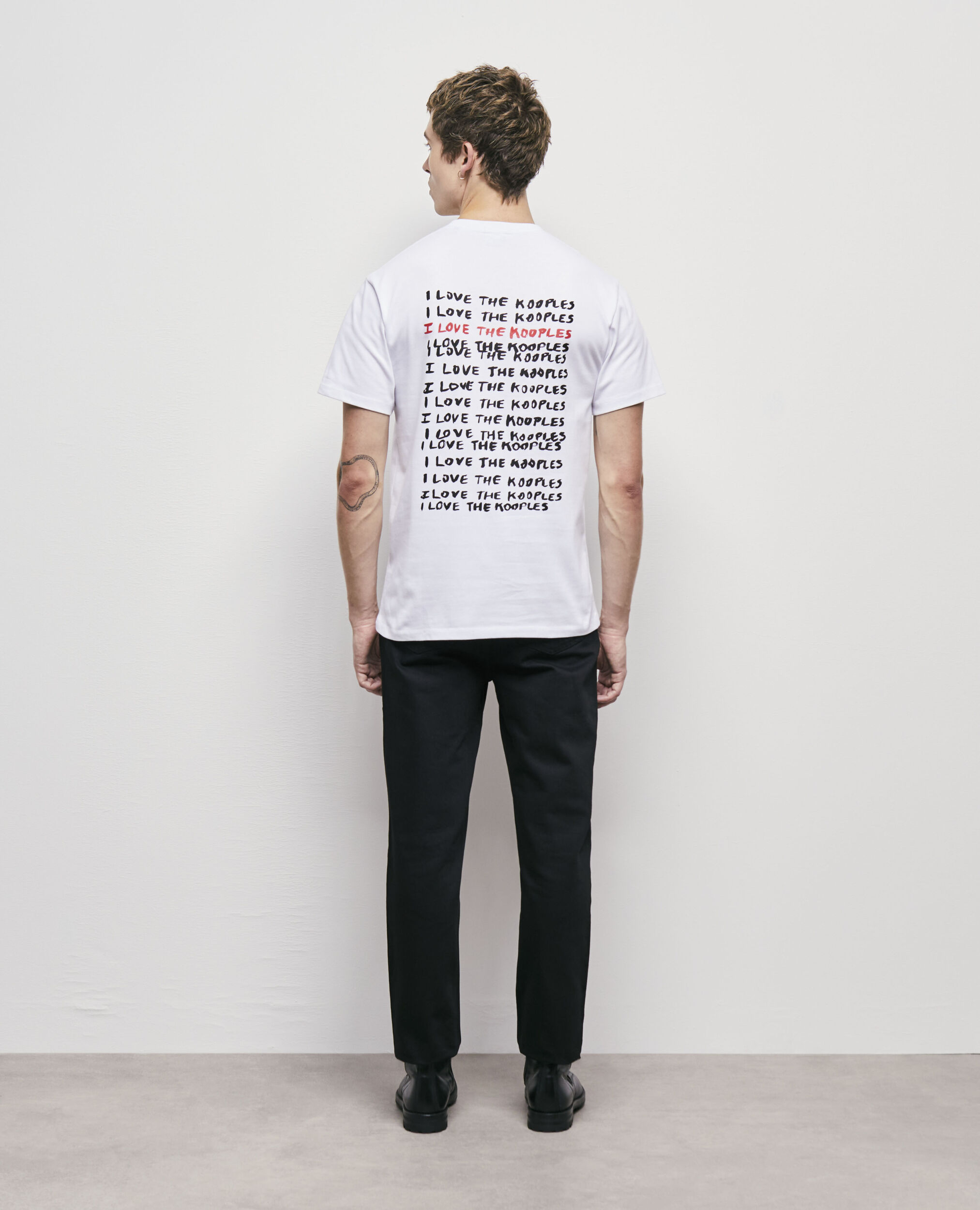 T-shirt I Love Kooples blanc