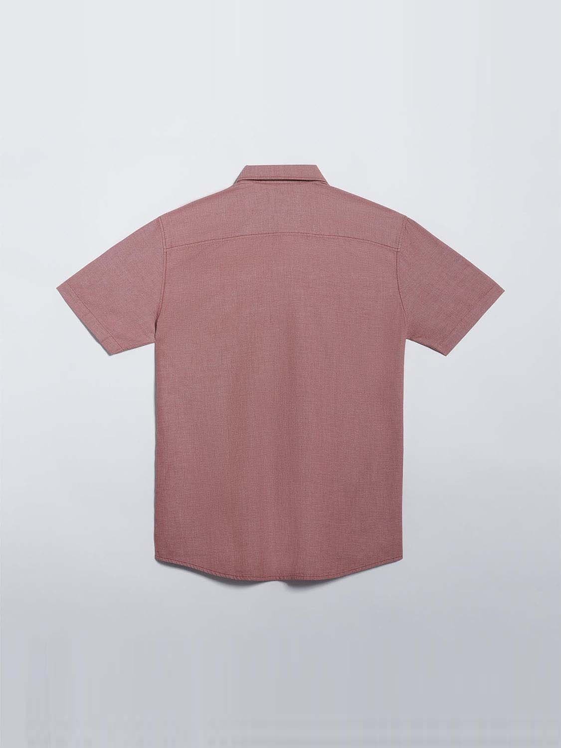 Chemise Homme Manches Courtes Orange