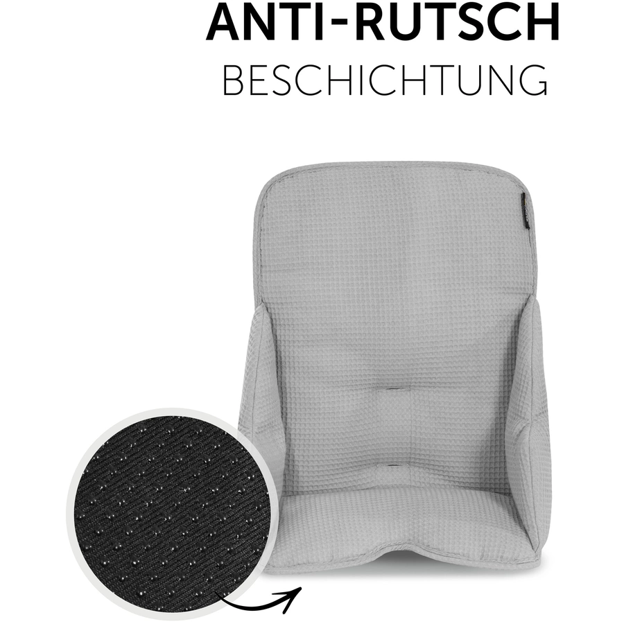 hauck Hochstuhlauflage Alpha Cosy Select Waffle Piqué Grey