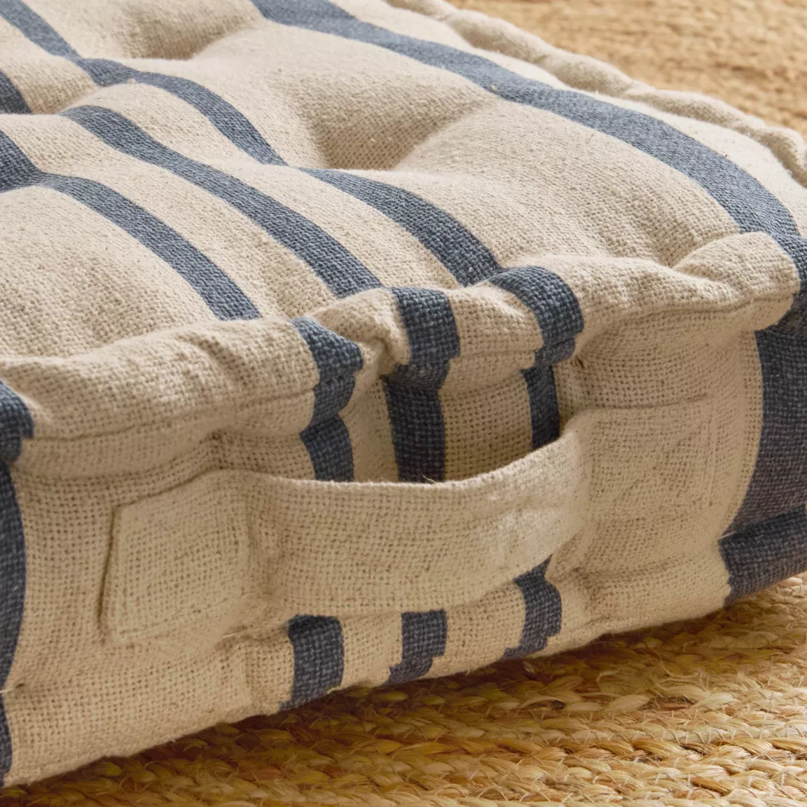 Coussin de sol extérieur (45 x H10 cm) Nautira Bleu marine