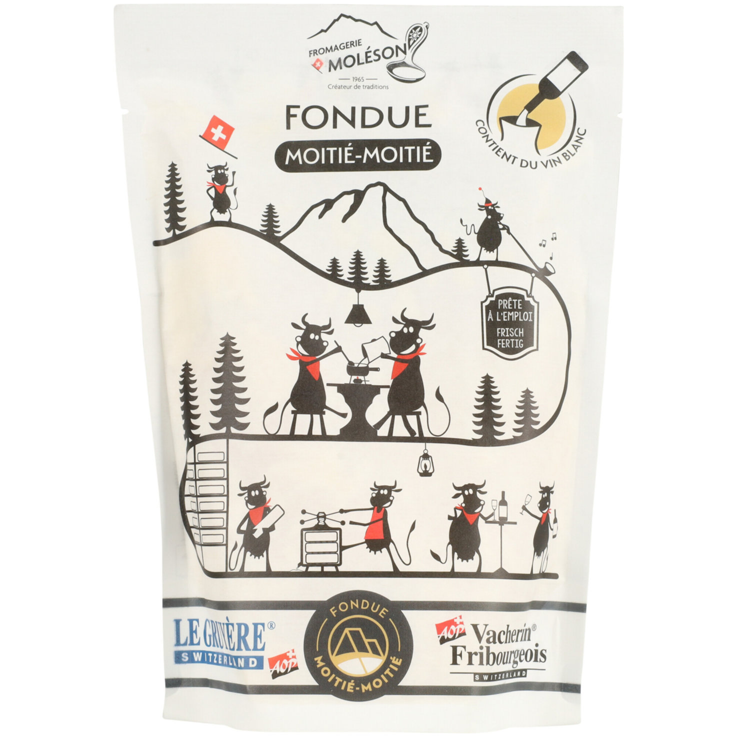 Le Gruyére Moléson Fondue Moitié-Moitié -
