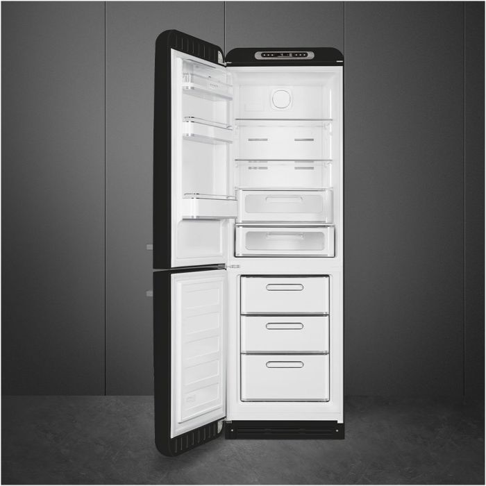 SMEG Kühl- Gefrierkombination 50's Retro Style FAB32LBL5 Schwarz