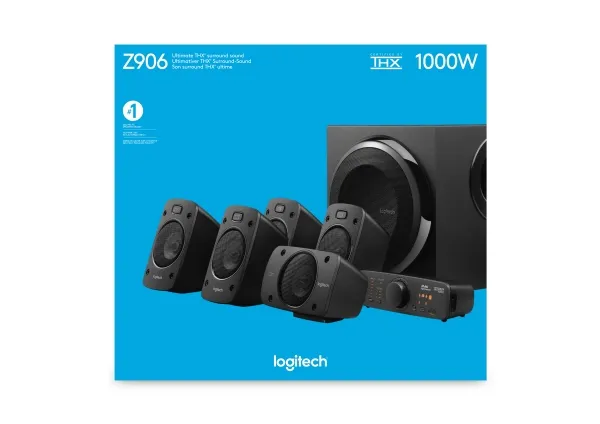 Logitech® | Højttalersystem - til hjemmebiograf - 5.1-kanal - 500 Watt (Total)